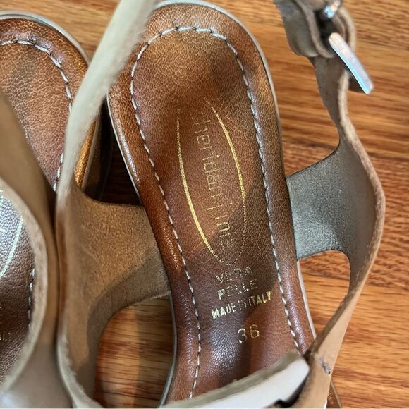 Sheridan Mia Italian Leather Block Heel Summer Sandals - Picture 4 of 13